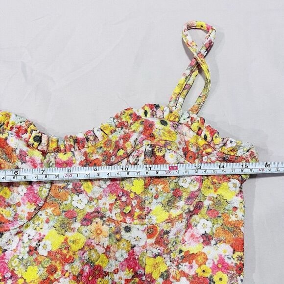 Anthropologie Hutch Sweetheart Bustier Midi Dress Floral Print Sleeveless Small - Picture 11 of 12
